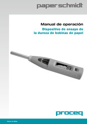 Proceq paper schmidt Manual De Operación