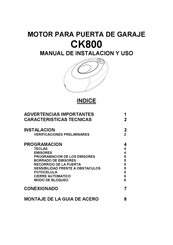 DIMOEL CK800 Manual De Instalacion Y Uso