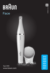 Braun Face 820 Manual De Instrucciones