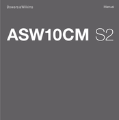 Bowers & Wilkins ASW10CM S2 Manual Del Usuario
