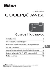 Nikon COOLPIX AW130 Guia De Inicio Rapido