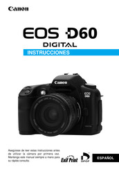 Canon EOS D60 Instrucciones