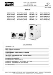 SODECA RECUP-20-V F6+F8 Manual De Instalación