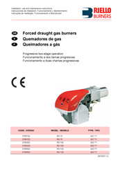 Riello Burners 3785102 Instrucciones De Instalación, Funcionamiento Y Mantenimiento