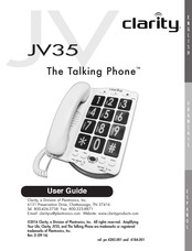 Clarity The Talking Phone JV35 Manual Del Usuario