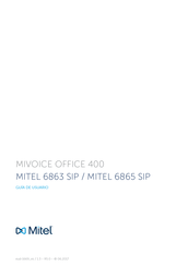 Mitel 6865 SIP Guía De Usuario