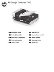 HP ScanJet Enterprise 7500 Guía Para La Instalación