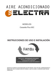 Electra Cassette Plus 65C Instrucciones De Uso E Instalación