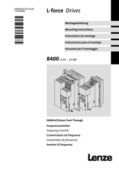 Lenze L-force E84AV D3712 X Serie Instrucciones Para El Montaje