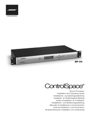 Bose Professional ControlSpace SP-24 Guía De Instalación Y Funcionamiento