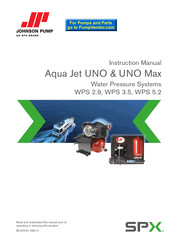 SPX Aqua Jet UNO Max Manual De Instrucciones