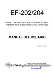 Altair EF-202 Manual Del Usuario