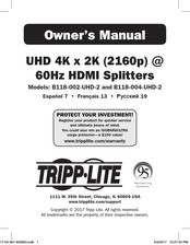 Tripp-Lite B118-002-UHD-2 Manual Del Propietário