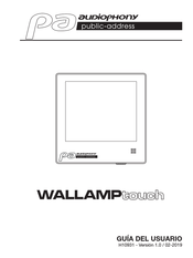 audiophony Public-address WALLAMPtouch Guia Del Usuario