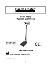 Health O Meter 402KL Instrucciones Para El Usuario