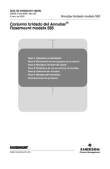Emerson Rosemount Annubar 585 Guía De Instalación Rápida