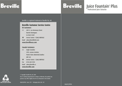 Breville Juice Fountain Plus JE95XL Manual De Instrucciones