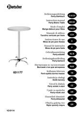 Bartscher 601177 Instrucciones De Uso