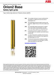 ABB Orion2 Base Manual De Instrucciones