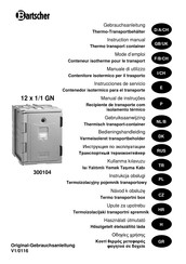 Bartscher 300104 Instrucciones De Servicio