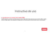 RCA T008 Instructivo De Uso