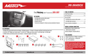 Metra 99-5840CH Instrucciones De Instalación