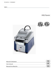 Electrolux HSG Panini Manual De Utilización