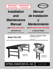 HYTROL WC Manual De Instalación Y Mantenimiento