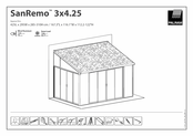 Palram SanRemo 3x4.25 Manual De Instrucciones