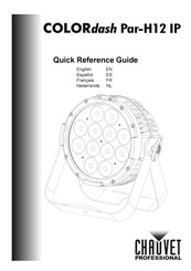Chauvet COLORdash Par-H12 IP Guía De Referencia Rápida