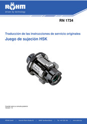 Rohm HSK Traducción De Las Instrucciones De Servicio Originales