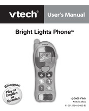 VTech Bright Lights Phone Manual De Usuario