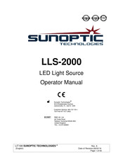 Sunoptic Technologies LLS-2000 Manual Del Operador