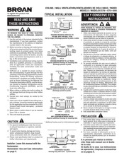 Broan 676 Manual De Instrucciones