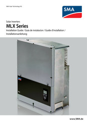 SMA MLX 60 UL Guia De Instalacion