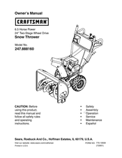 Craftsman 247.888160 El Manual Del Propietario