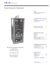 Lily Corporation CD 15 Manual De Operación Y Mantenimiento