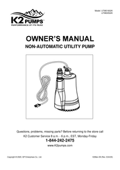 K2 Pumps UTM01602K Manual De Instrucciones