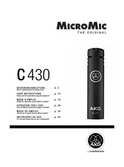 Harman AKG MicroMic C 430 Modo De Empleo