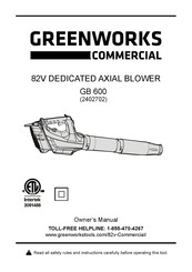 GreenWorks Commercial GB 600 El Manual Del Propietario