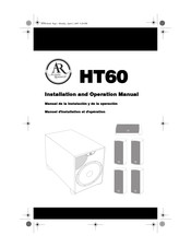 Acoustic Research HT60 Manual De La Instalación Y De La Operación