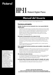 Roland HP-11 Manual De Usuario