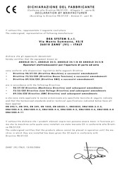 DEA SYSTEM ANGOLO 24/2/B Instrucciones De Uso Y Advertencias