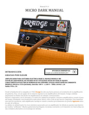 ORANGE MICRO DARK Manual