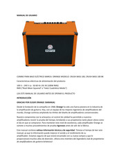 ORANGE CRUSH BASS 100 Manual De Usuario