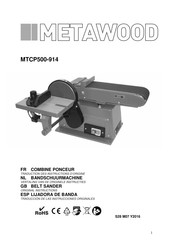 METAWOOD MTCP500-914 Traducción De Las Instrucciones Originales