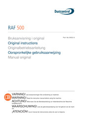 Dustcontrol RAF 500 Manual Original