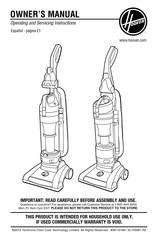 Hoover WindTunnel High Capacity Upright Pet Instrucciones De Funcionamiento Y Mantenimiento