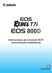 Canon EOS REBEL T7i Instrucciones De La Función