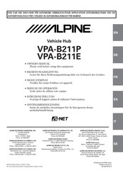 Alpine VPA-B211E Manual De Operación